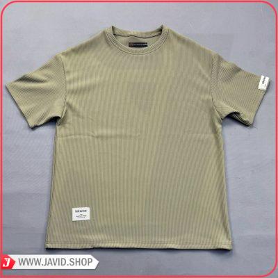 تیشرت لاکرادار مدل کبریتی ـ کرم